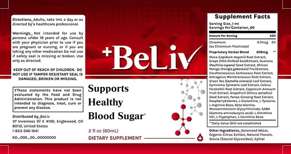 beliv-supplement-label